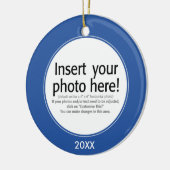 両面ベクトル写真フレーム- セラミックオーナメント (左)
