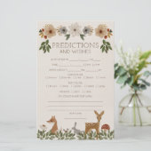 両面ベビーシャワーゲームウッドランドモダン (スタンド正面)