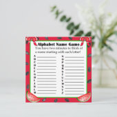 両面ベビーシャワーゲームスイカをテーマにしたゲーム 招待状 (スタンド正面)