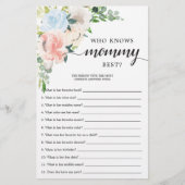 両面ベビーシャワーゲームフルーアジョリーフローラ (正面)