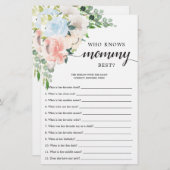 両面ベビーシャワーゲームフルーアジョリーフローラ (正面/裏面)