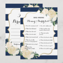 両面ベビーシャワーゲーム - アドバイス | 誰が知っている