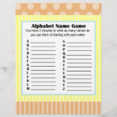 両面ベビーシャワーゲーム チラシ (裏面)