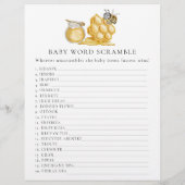 両面ベビーシャワーゲーム チラシ (裏面)