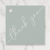 両面ベビーシャワーサンキュースクエアメッセージカード フェイバータグ (正面)