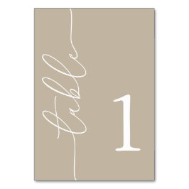 両面ベビーシャワー テーブルナンバー