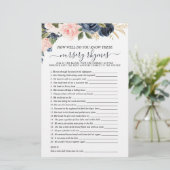 両面ベビーピンクネイビーフローラカスケードゲーム (スタンド正面)