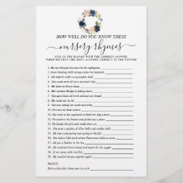 両面ベビーピンクネイビーフローラリースゲーム