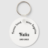 両面ペットフォト記念キーチェーン キーホルダー (裏面)