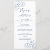 両面ペリウィンクルBohoフローラ結婚ズ飲料+ メニュー (正面)