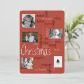 両面ホリデー写真テンプレート案内 シーズンカード (スタンド正面)