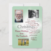 両面ホリデー写真テンプレート案内 シーズンカード (裏面)