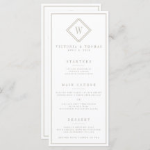 両面ホワイト/ベージュのミニマル結婚リスト