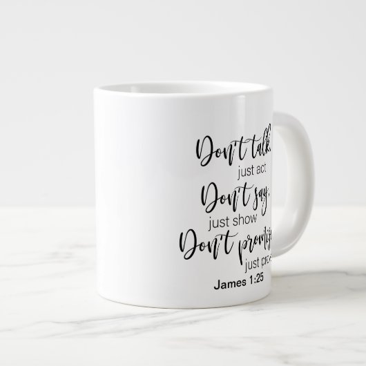 両面マグカップ巨大コーヒーマグ ジャンボコーヒーマグカップ (正面右)