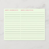 両面マークス&マトリクスレシピカード エンクロージャーカード (裏面)