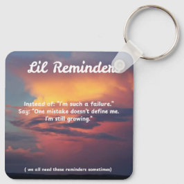 両面ミスで人間に思い出させる キーホルダー