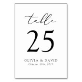 両面ミニマルモダンリストテーブル番号 テーブルナンバー (裏面)