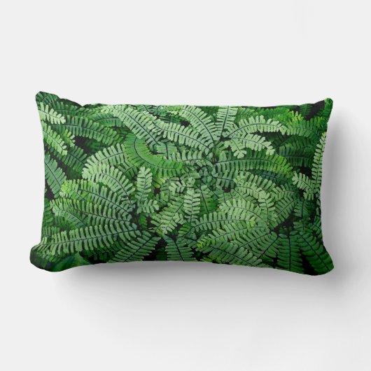 両面メイデンヘアシダ枕 ランバークッション (正面)