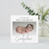 両面モダン写真ゴッドファーザー提案 招待状 (スタンド正面)