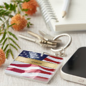 両面モノグラムKeychain キーホルダー (正面右)