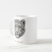 両面ユキヒョウ コーヒーマグ デザイン コーヒーマグカップ (正面左)