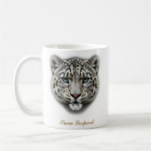 両面ユキヒョウ コーヒーマグ デザイン コーヒーマグカップ (左)