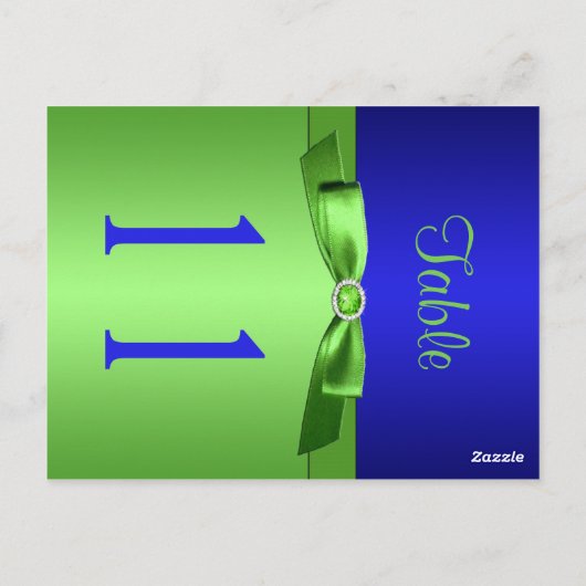 両面ライムと青王室のい表の番号 ポストカード (裏面)