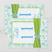 両面ライム、青、白の表 ポストカード (正面/裏面)