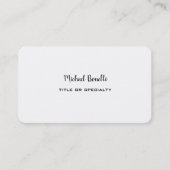 両面ラウンドコーナープロフェッショナルプレーンモダン 名刺 (正面)