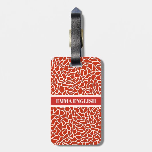 両面ラゲッパーソナライズされたジタグ ラゲッジタグ (裏面縦)