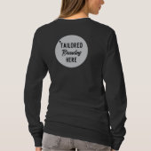 両面ロゴ入り女性スタッフTシャツ Tシャツ (裏面)