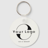 両面ロゴQRコードがオフホワイトカンパニー事業に キーホルダー (正面)