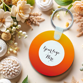 両面ロゴQRコードキーチェーン キーホルダー