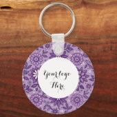 両面ロゴQRコードキーチェーン キーホルダー (正面)