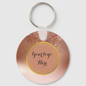 両面ロゴQRコードフラワーキーチェーン キーホルダー (正面)