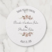 両面ワイルドフラワー結婚ズありがとうございました フェイバータグ (裏面)