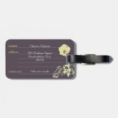 両面不機嫌な花のモノグラム ラゲッジタグ (裏面横)
