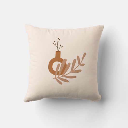 両面中央世紀ジオメトリ |装飾用クッション クッション (裏面)