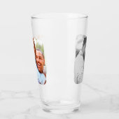 両面丸ビールガラステンプレート タンブラーグラス (左)