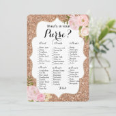 両面仕様 - 2つのブライダルシャワーゲーム財布 | ウィッシュ 招待状 (スタンド正面)