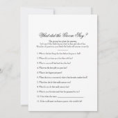 両面仕様 - 2つのブライダルシャワーゲーム (裏面)