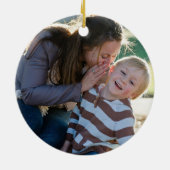 両面作成Two Photo Double Sided独自の写真を作成 セラミックオーナメント (裏面)