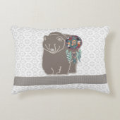 両面先住民アメリインスパイアカグマ部族 アクセントクッション (正面)