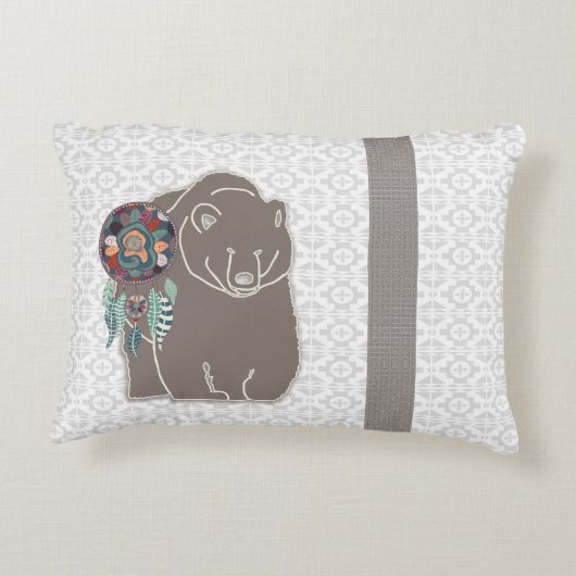 両面先住民アメリインスパイアカグマ部族 アクセントクッション (裏面)