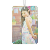 両面写パーソナライズされた真 カーエアーフレッシュナー (裏面)