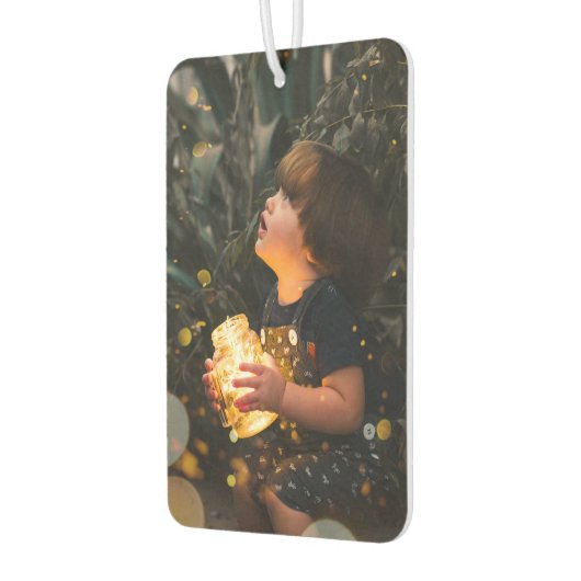 両面写独身の真 カーエアーフレッシュナー (左)