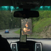 両面写独身の真 カーエアーフレッシュナー