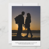 両面写真の結婚式「Save the Date」お知らせカード セーブザデート (裏面)