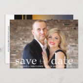 両面写真の結婚式「Save the Date」お知らせカード セーブザデート (正面/裏面)