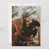 両面写真の結婚式Save the Date 現代的でエレガント セーブザデート (裏面)